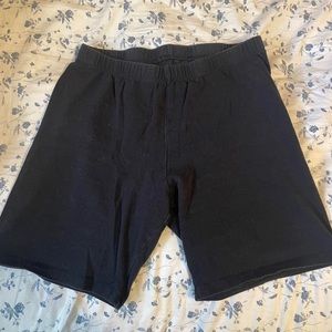 Black biker shorts